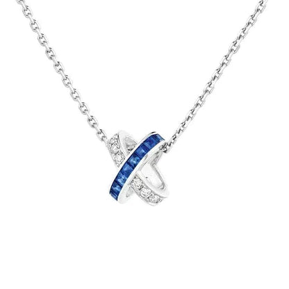 ¡®Lume Jewelry¡¯LIENS DIAMOND SILVER NECKLACE