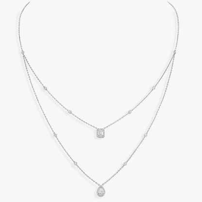 [Lume Jewelry]Diamond Necklace My Twin 2 Rows