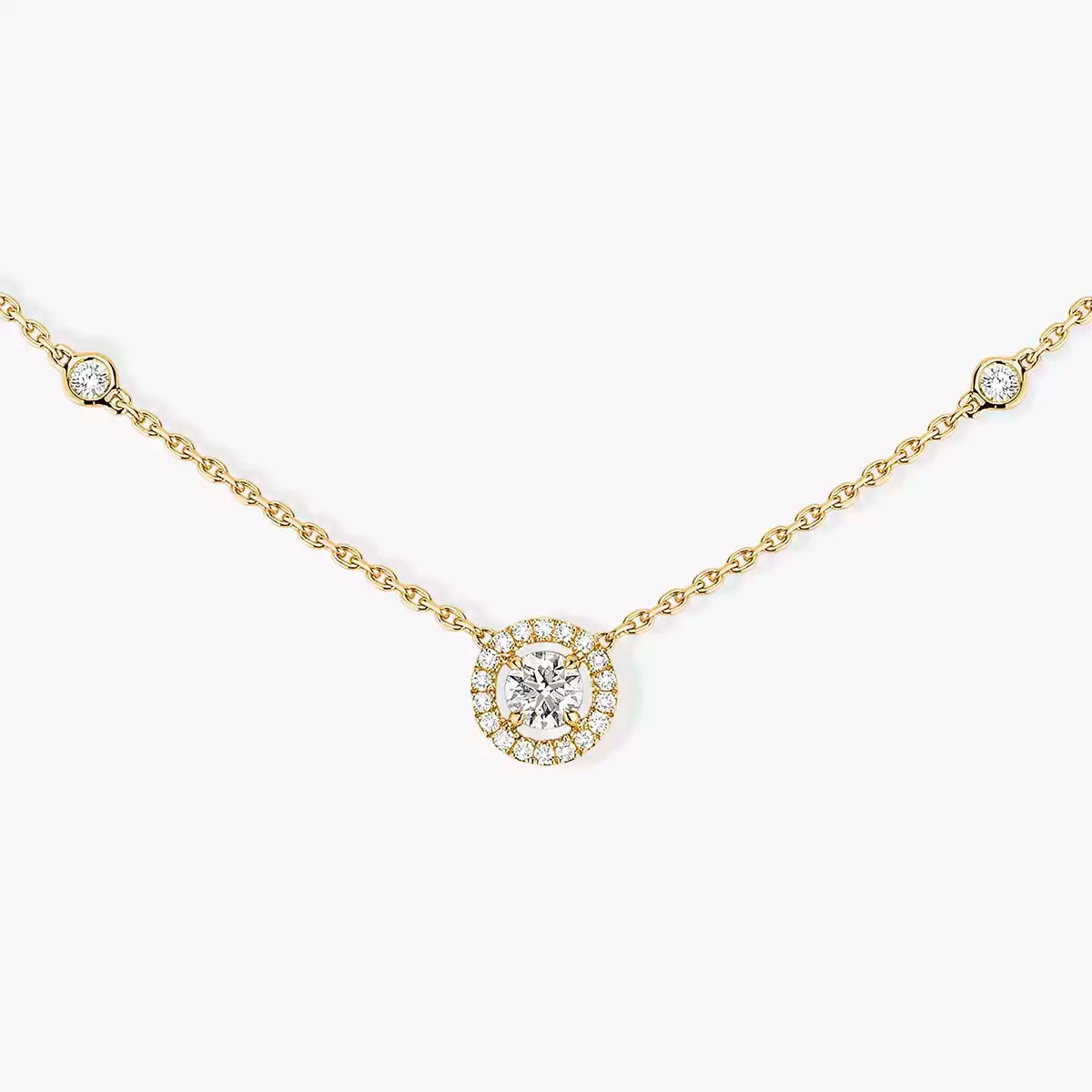 [Lume Jewelry]Diamond Necklace 0,20ct Brilliant Shape Joy