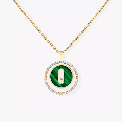 [Lume Jewelry]Lucky Move Diamond Necklace in Rose Gold and White Mother-of-Pearl