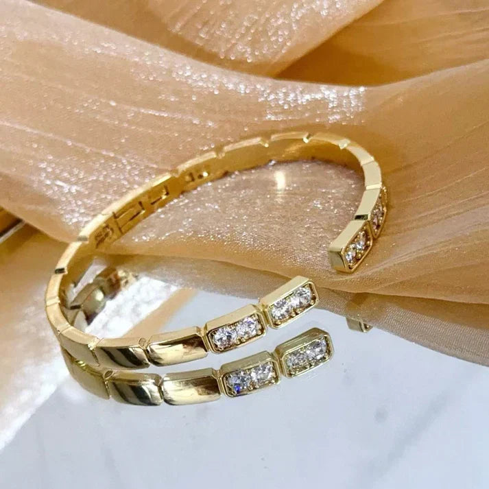 [Lume Jewelry]LOVE DIAMOND OPEN BRACELET
