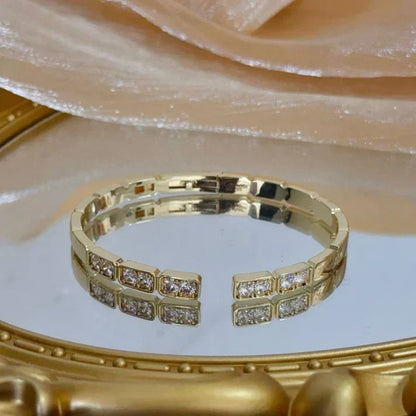 [Lume Jewelry]LOVE DIAMOND OPEN BRACELET