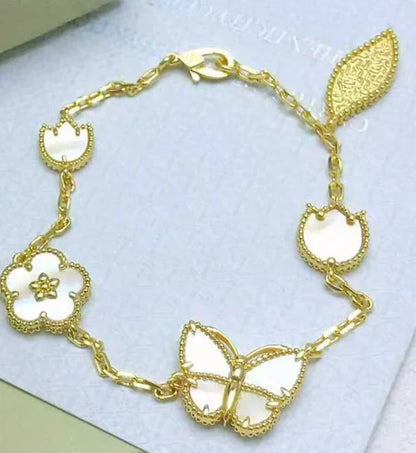 [Lume Jewelry] 26 NEW CLOVER LUCKY LIGHT YELLOW AND WHITE SET