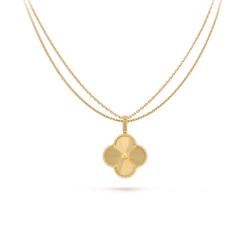¡®Lume Jewelry¡¯CLOVER 25MM PEDANT NECKLACE GOLD