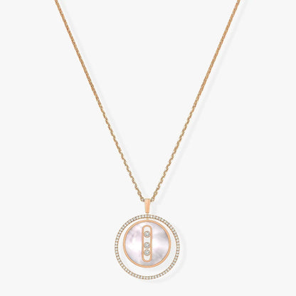 [Lume Jewelry]LUCKY MOVE MM NACRE BLANCHE DIAMOND NECKLACE