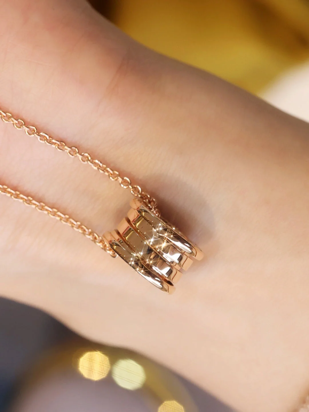 [Lume Jewelry]ZERO 1 PINK GOLD NECKLACE
