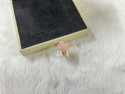 [Lume Jewelry]Pink Clover Ring