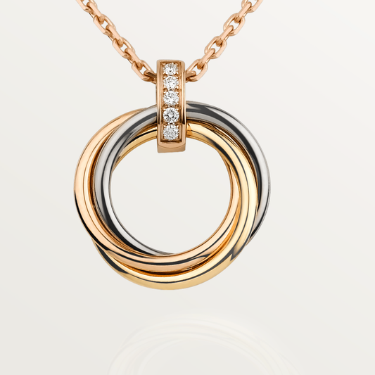 ¡®Lume Jewelry¡¯TRINITY NECKLACE GOLD  DIAMONDS