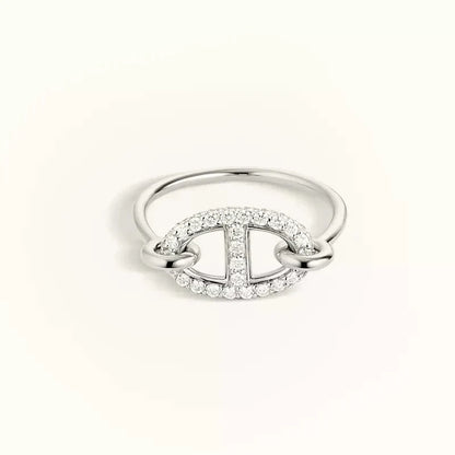 ¡®Lume Jewelry¡¯RONDE SMALL SILVER DIAMOND RING