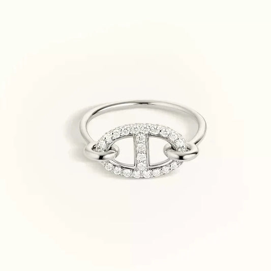 ¡®Lume Jewelry¡¯RONDE SMALL SILVER DIAMOND RING