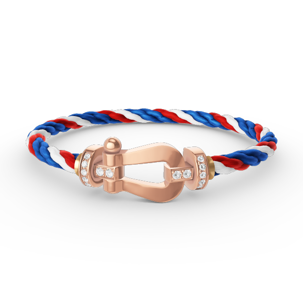 ¡®Lume Jewelry¡¯FORCE LARGE HORSESHOE HALF DIAMOND BRACELET ROSE GOLD