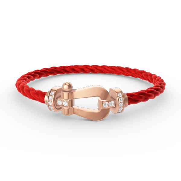 ¡®Lume Jewelry¡¯FORCE LARGE HORSESHOE HALF DIAMOND BRACELET ROSE GOLD