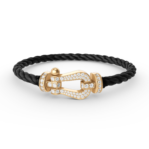 ¡®Lume Jewelry¡¯FORCE LARGE HORSESHOE FULL DIAMOND BRACELET GOLD