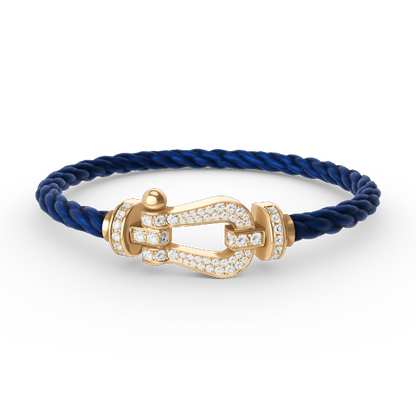 ¡®Lume Jewelry¡¯FORCE LARGE HORSESHOE FULL DIAMOND BRACELET GOLD