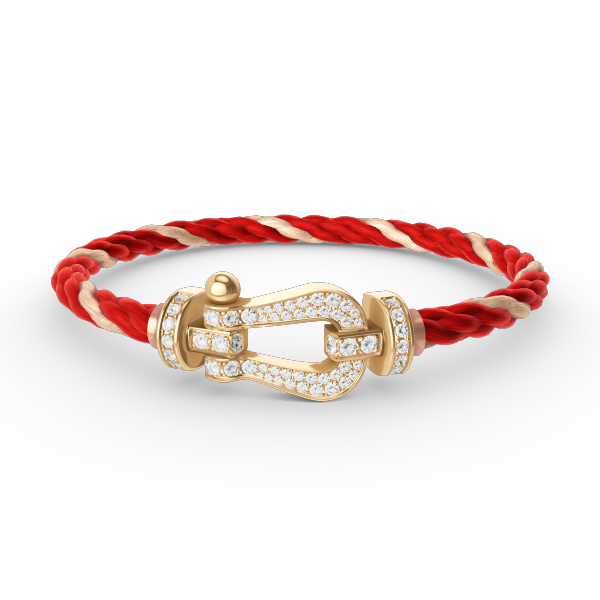 ¡®Lume Jewelry¡¯FORCE LARGE HORSESHOE FULL DIAMOND BRACELET GOLD