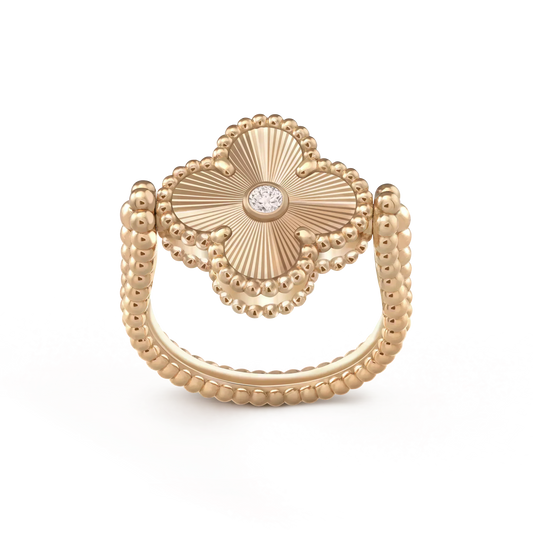 ¡®Lume Jewelry¡¯CLOVER RIVERSIBLE ROSE GOLD RING