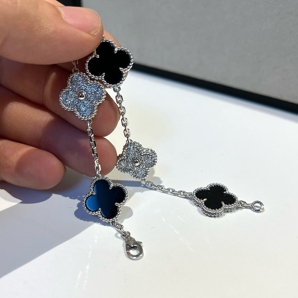 [Lume Jewelry]New CLOVER 5 MOTIF ONYXS BRACELET COLLECTION