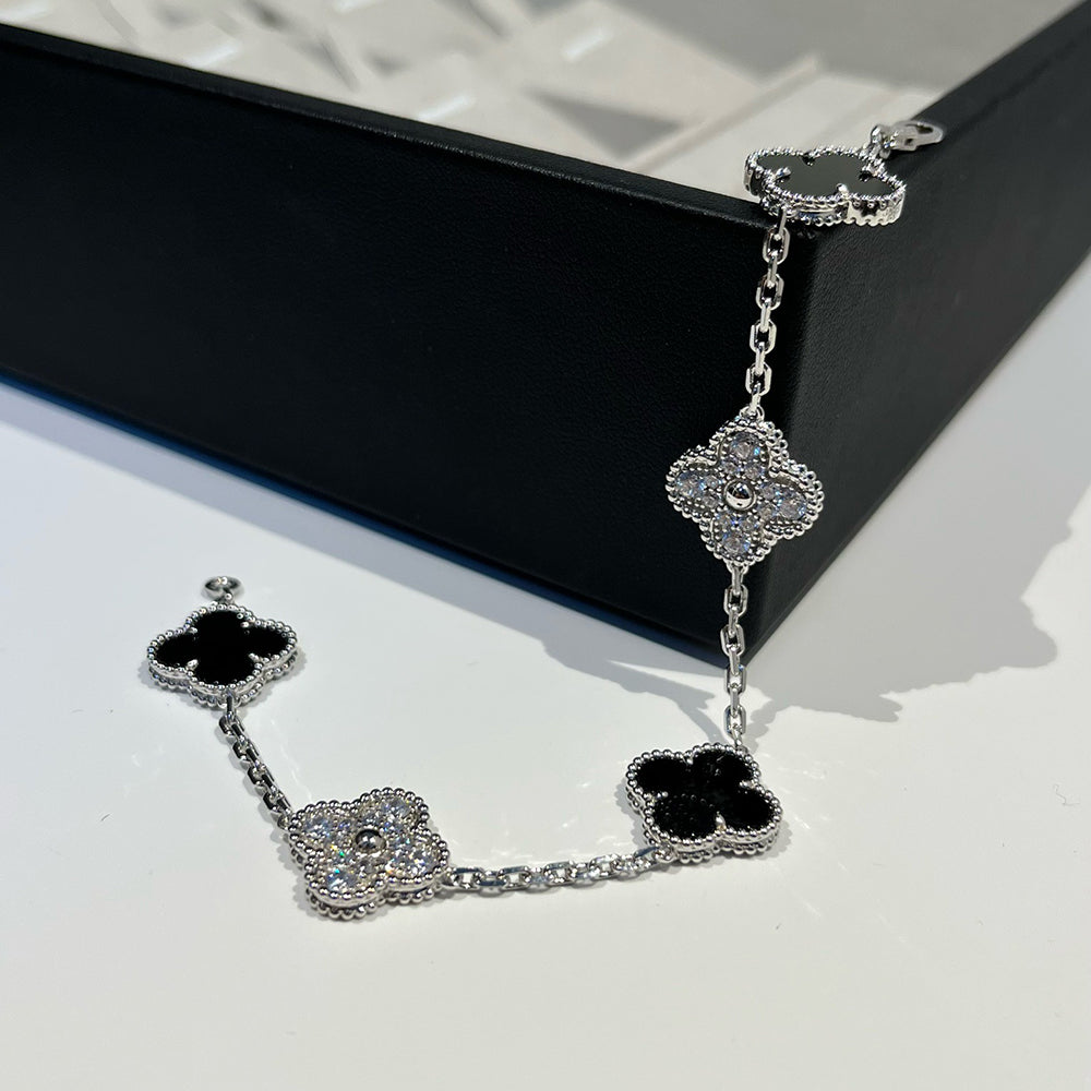 [Lume Jewelry]New CLOVER 5 MOTIF ONYXS BRACELET COLLECTION