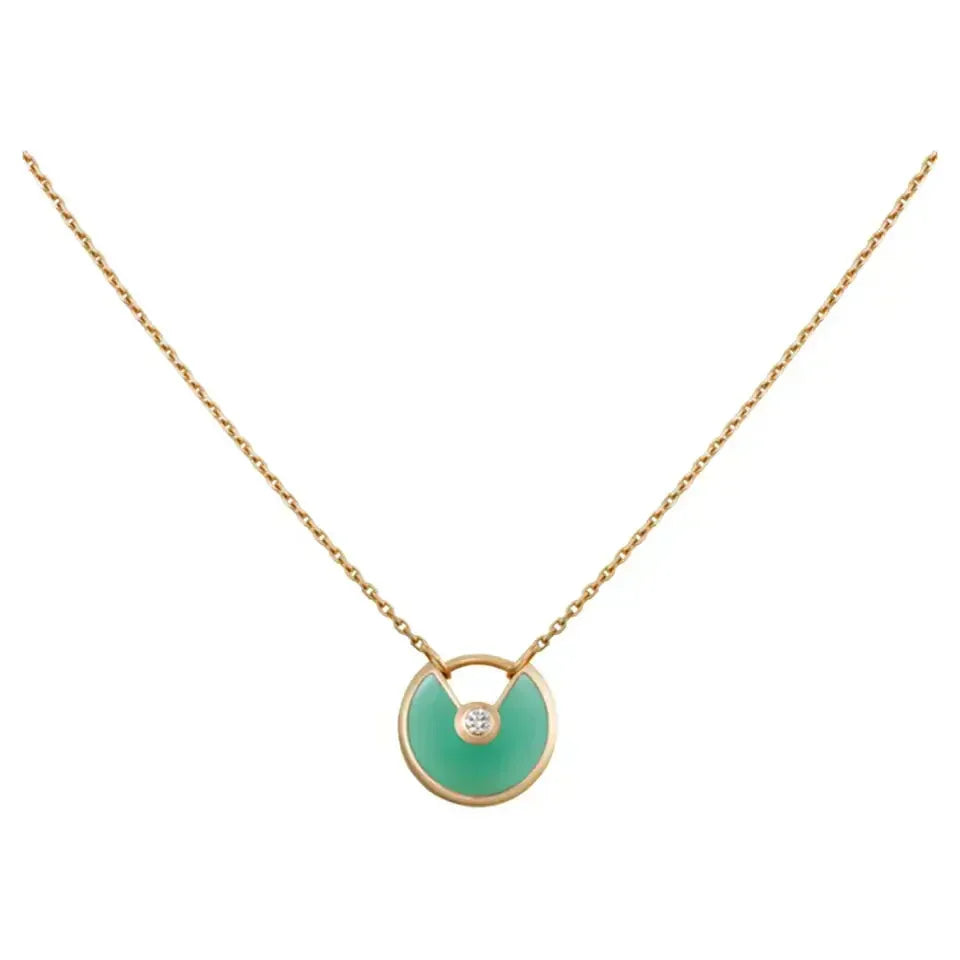 ¡®Lume Jewelry¡¯AMULETTE GOLD MALACHITE NECKLACE