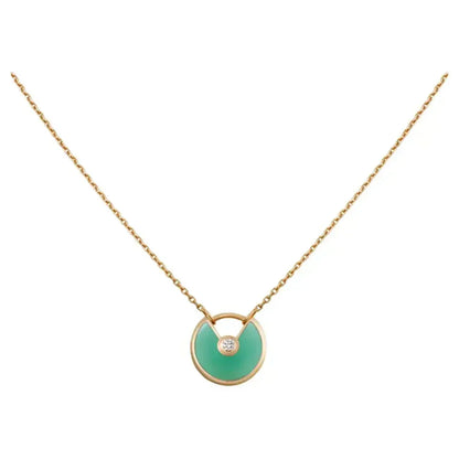 ¡®Lume Jewelry¡¯AMULETTE GOLD MALACHITE NECKLACE