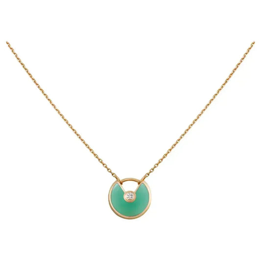 ¡®Lume Jewelry¡¯AMULETTE GOLD MALACHITE NECKLACE