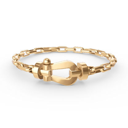¡®Lume Jewelry¡¯FORCE LARGE HORSESHOE CLASP  METAL BRACELET