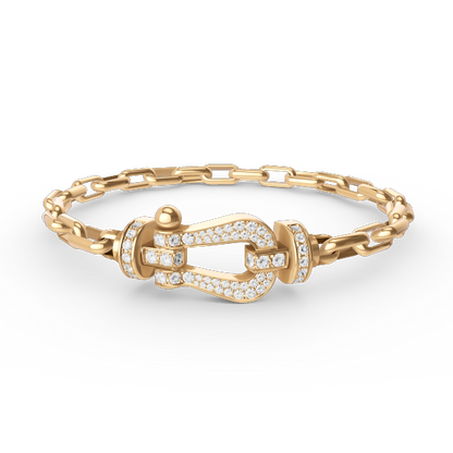 ¡®Lume Jewelry¡¯FORCE LARGE HORSESHOE CLASP  METAL BRACELET