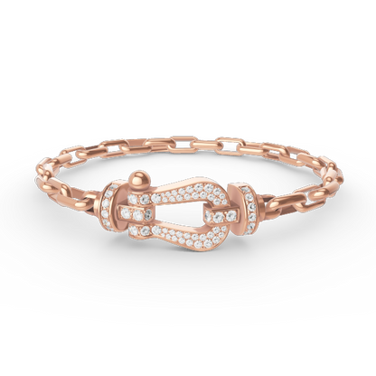 ¡®Lume Jewelry¡¯FORCE LARGE HORSESHOE CLASP  METAL BRACELET
