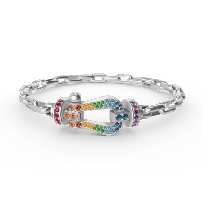 ¡®Lume Jewelry¡¯FORCE LARGE HORSESHOE CLASP  METAL BRACELET