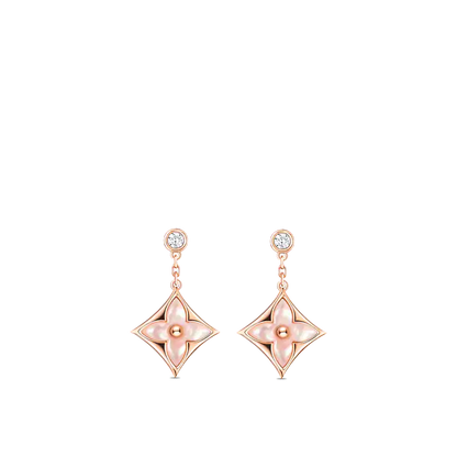 ¡®Lume Jewelry¡¯DOUBLE STAR PINK GOLD MOP DROP EARRINGS
