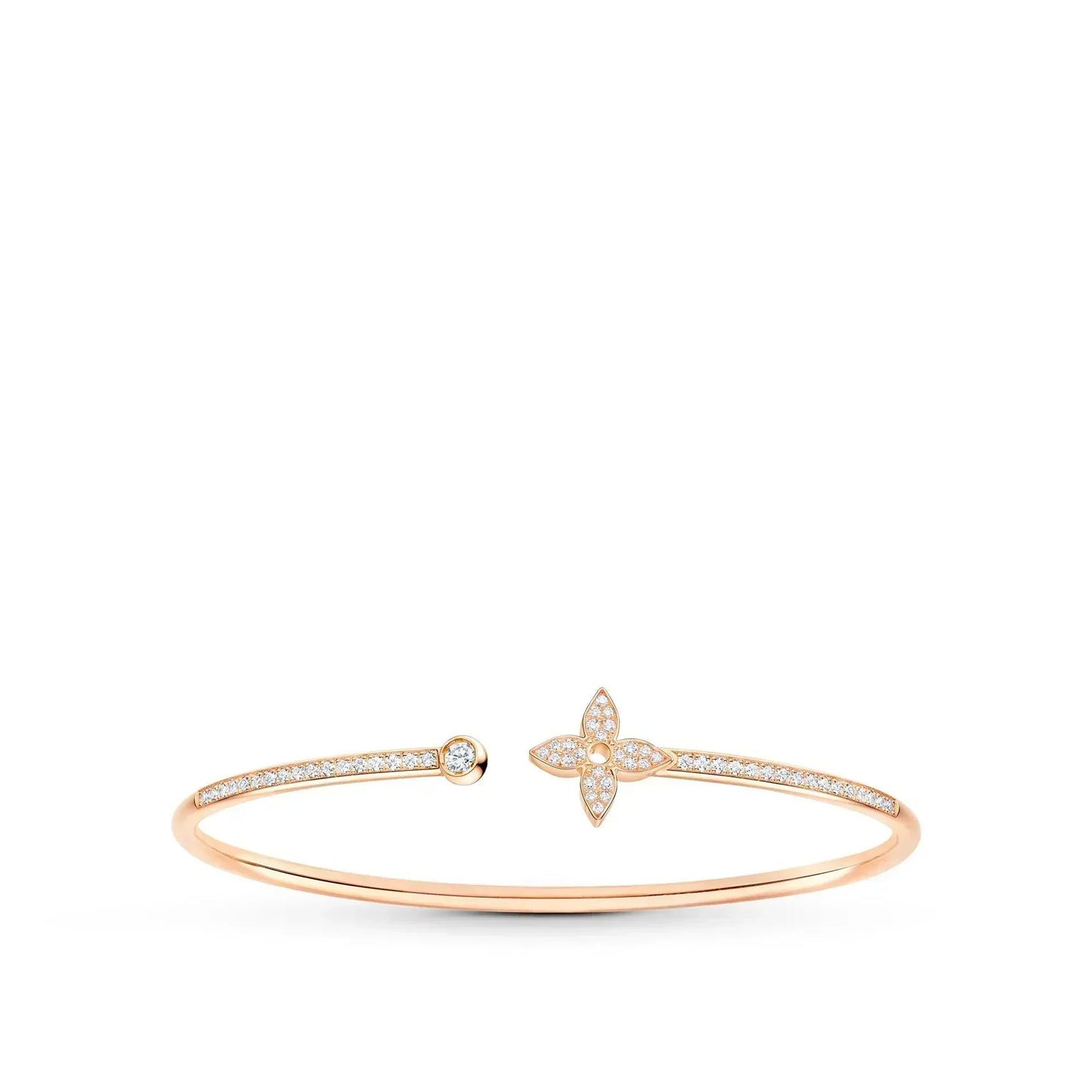¡®Lume Jewelry¡¯IDYLLE PINK GOLD OPEN BRACELET DIAMOND PAVED