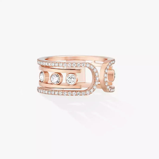 [Lume Jewelry]Move 10th Diamond Ring in Gold