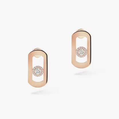 [Lume Jewelry]So Move Diamond Earrings in Yellow Gold