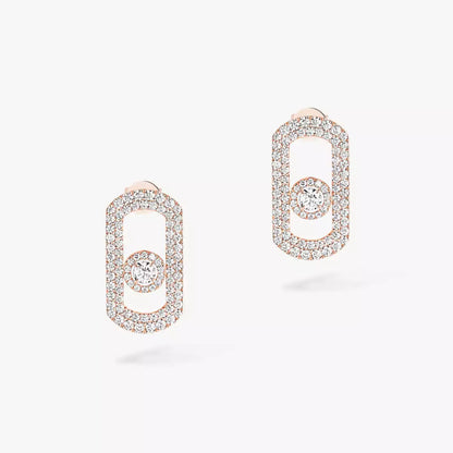 [Lume Jewelry]So Move Pave_-Set Diamond Earrings in Silver