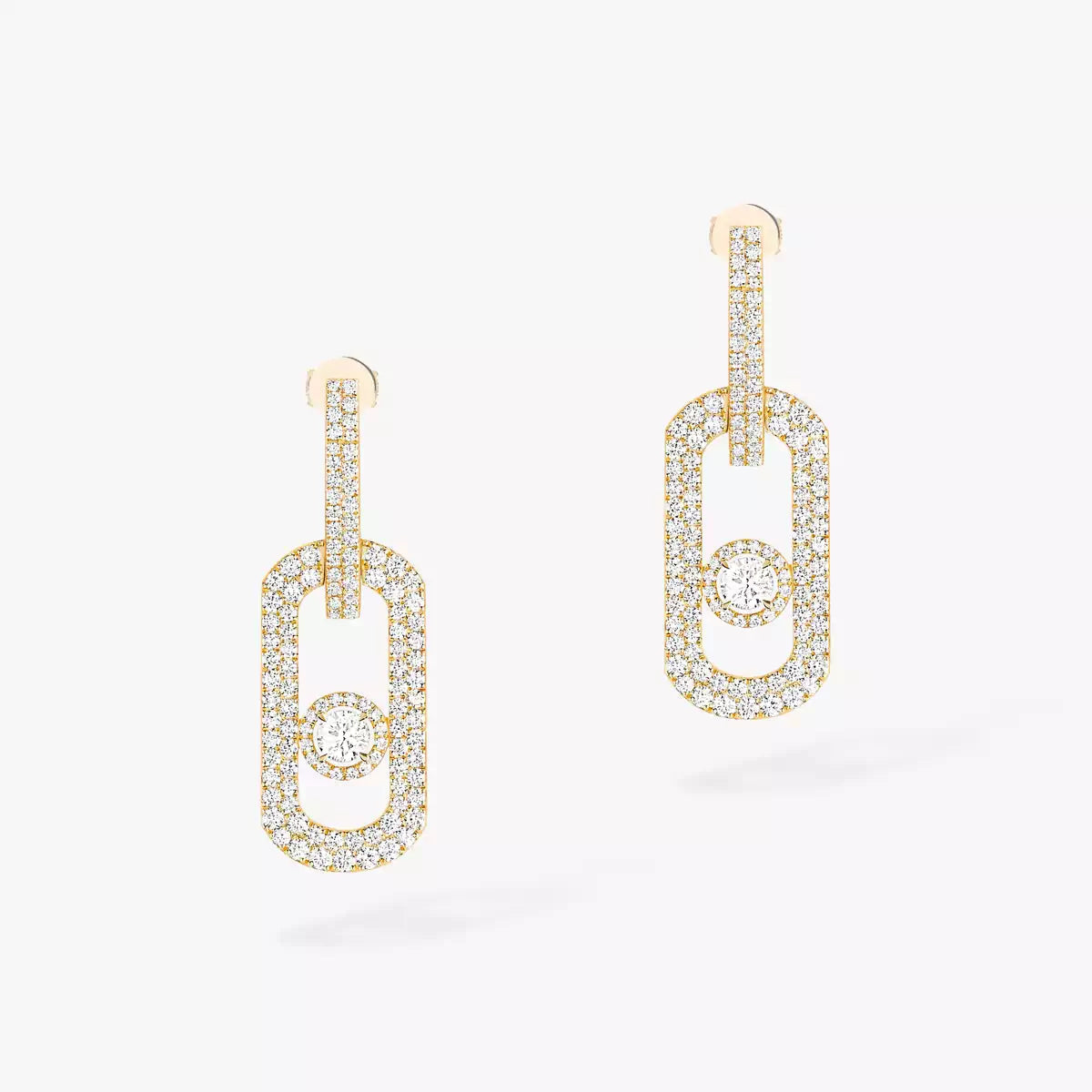 [Lume Jewelry]So Move XL Pave_-Set Diamond Pendant Earrings