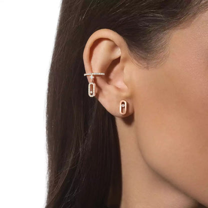 [Lume Jewelry]Move Uno Diamond Stud Earrings