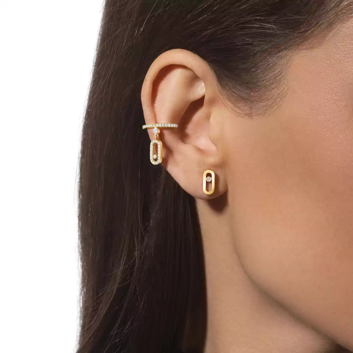 [Lume Jewelry]Move Uno Diamond Stud Earrings
