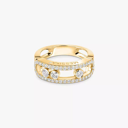 [Lume Jewelry] Move Gold Diamond Pave_ Ring
