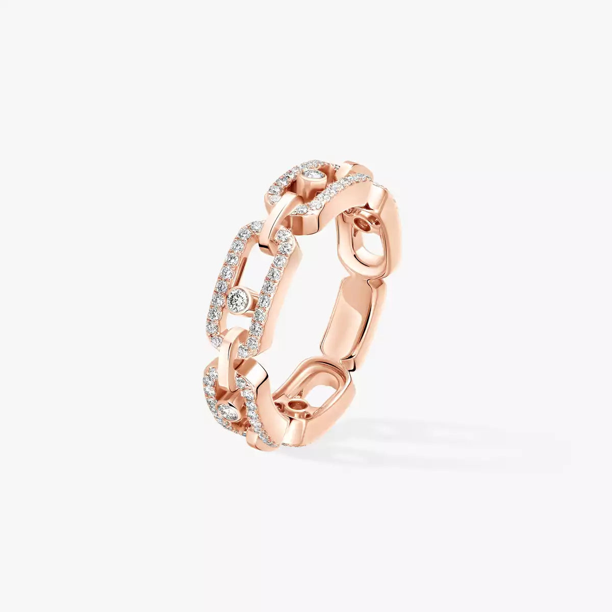 [Lume Jewelry]Move Link Pave_-Set Diamond Ring