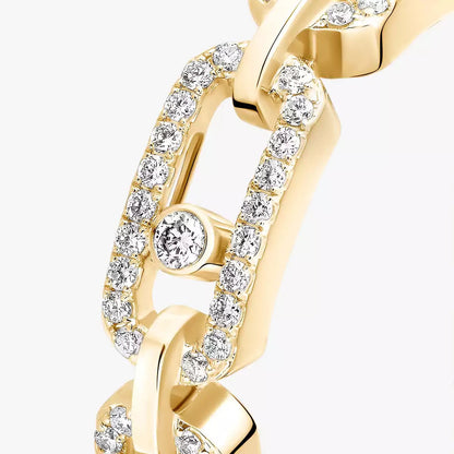 [Lume Jewelry]Move Link Pave_-Set Diamond Ring