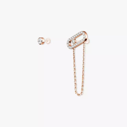 [Lume jewelry]Move Uno Diamond Earrings