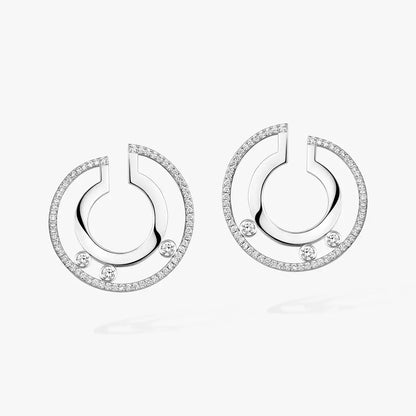 [Lume Jewelry]Move Romane Small Diamond Hoop Earrings