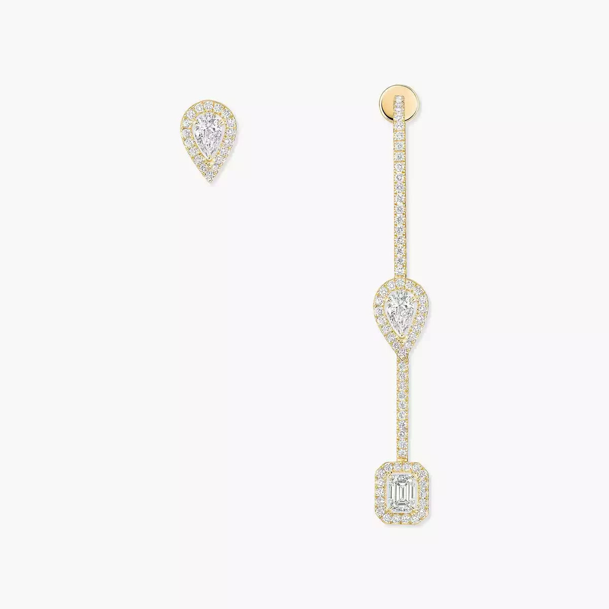 [Lume Jewelry]Diamond Drop Earrings My Twin