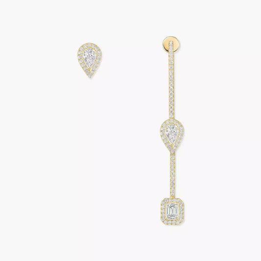 [Lume Jewelry]Diamond Drop Earrings My Twin