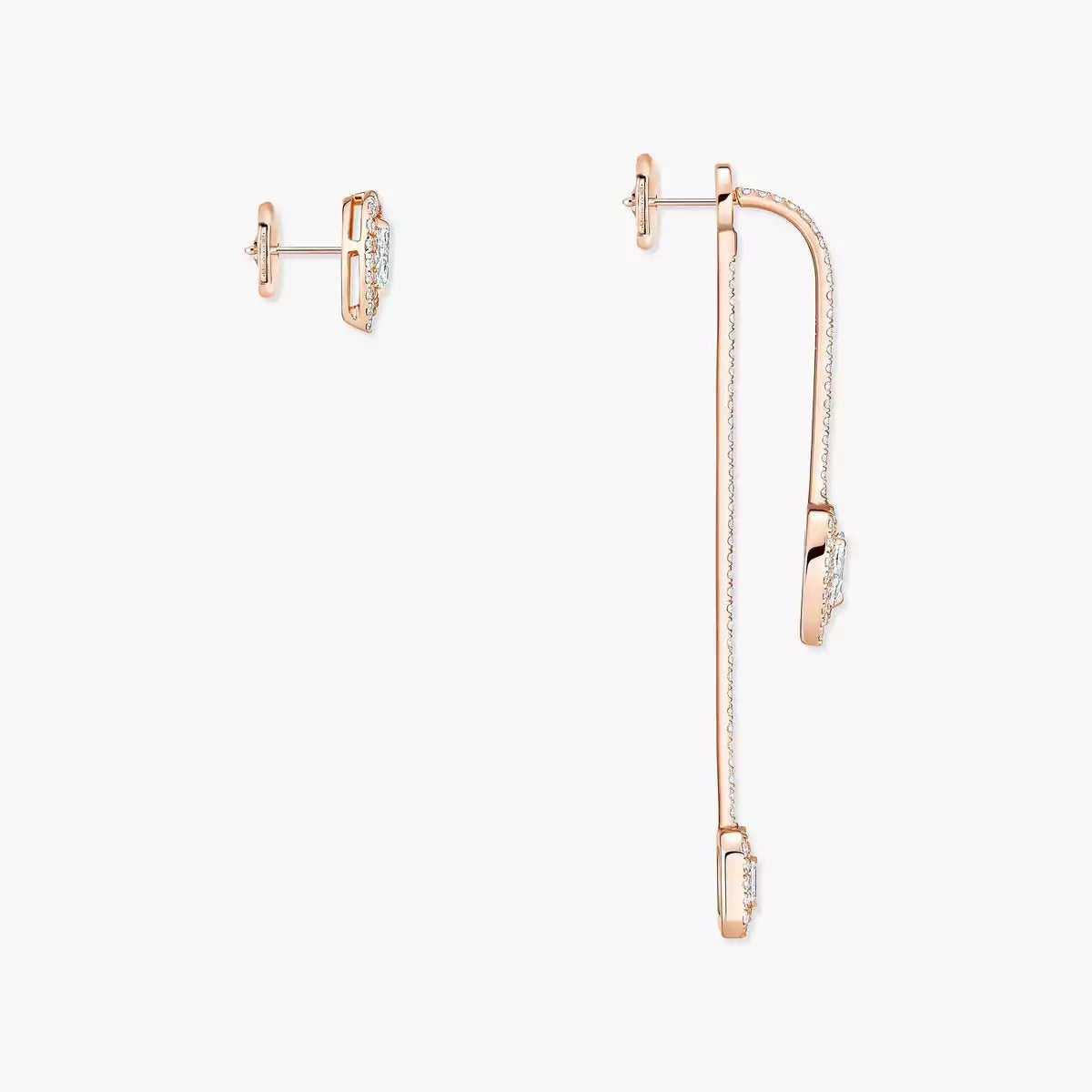 [Lume Jewelry]Diamond Drop Earrings My Twin