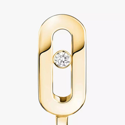 [Lume Jewelry]Diamond Mini Hoop Earrings Move Classique