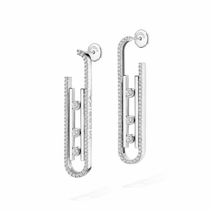 [Lume Jewelry]Diamond Pendant Earrings Move 10Th