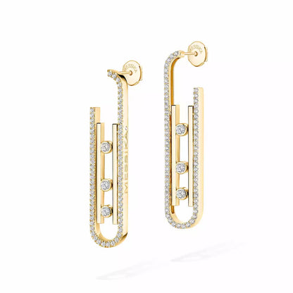 [Lume Jewelry]Diamond Pendant Earrings Move 10Th