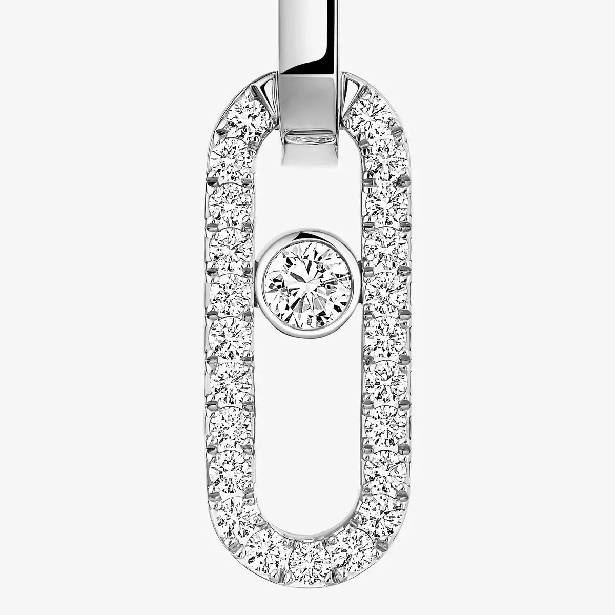 [Lume Jewelry]Move Link Diamond Earrings