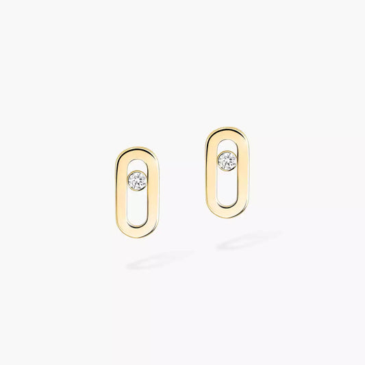 [Lume Jewelry]Move Uno Diamond Stud Earrings